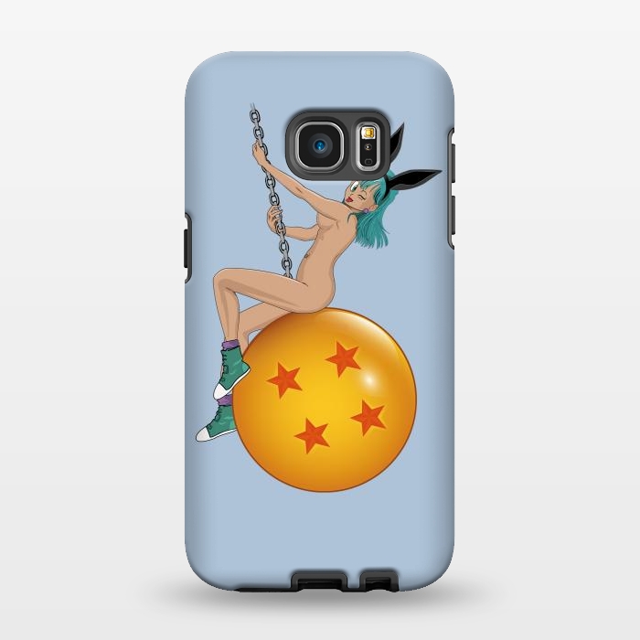 Galaxy S7 EDGE StrongFit Bunny Ball ( Nude) by Samiel Art