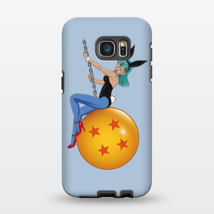 Galaxy S7 EDGE StrongFit Bunny Ball by Samiel Art