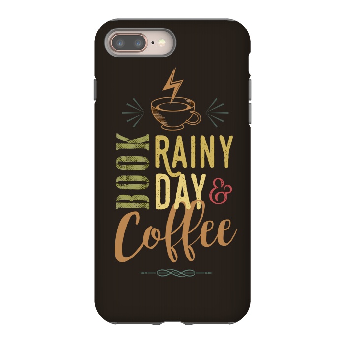 iPhone 7 plus StrongFit Book, Rainy Day & Coffee (a master blend) by Dellán