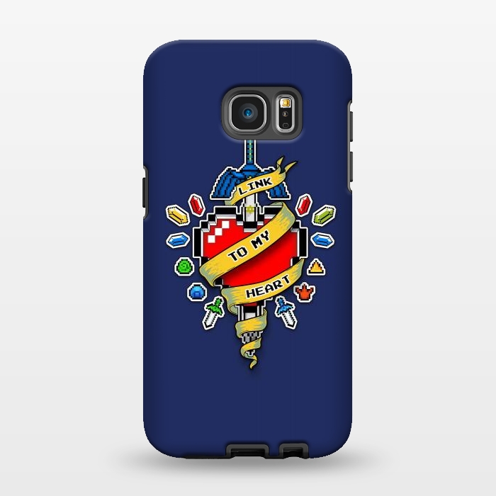 Galaxy S7 EDGE StrongFit A LINK TO MY HEART by SKULLPY