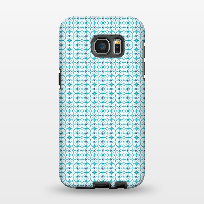 Galaxy S7 EDGE StrongFit Blue Pattern by Karim Luengo