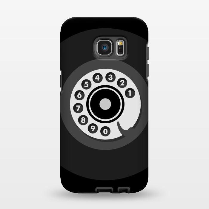 Galaxy S7 EDGE StrongFit Vintage Black Phone by Dellán
