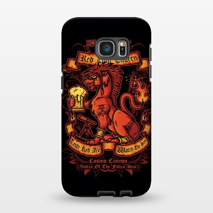 Galaxy S7 EDGE StrongFit Red Lion Tavern by Q-Artwork
