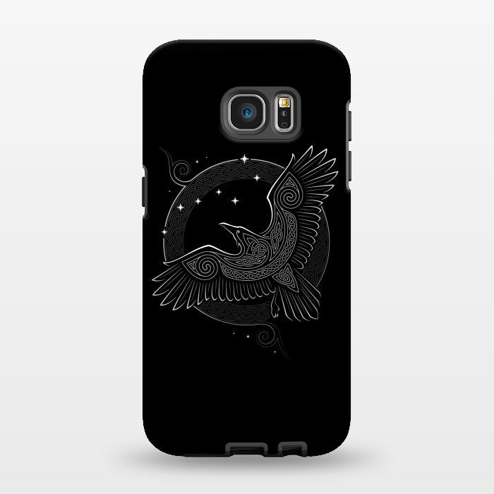 Galaxy S7 EDGE StrongFit NORTHERN RAVEN ( Path to the North ) by RAIDHO