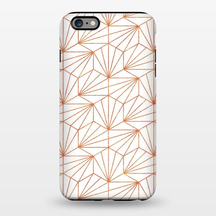 iPhone 6/6s plus StrongFit Rose Gold & White  by Uma Prabhakar Gokhale