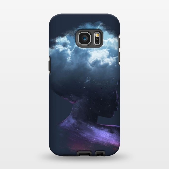 Galaxy S7 EDGE StrongFit HEAD ON THE CLOUDS by Ilustrata