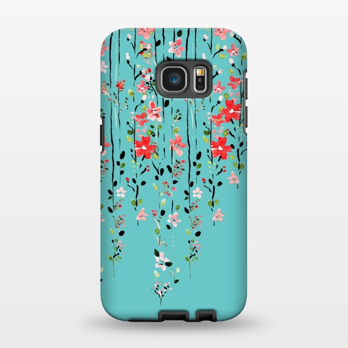 Galaxy S7 EDGE StrongFit Floral Dilemma by Uma Prabhakar Gokhale