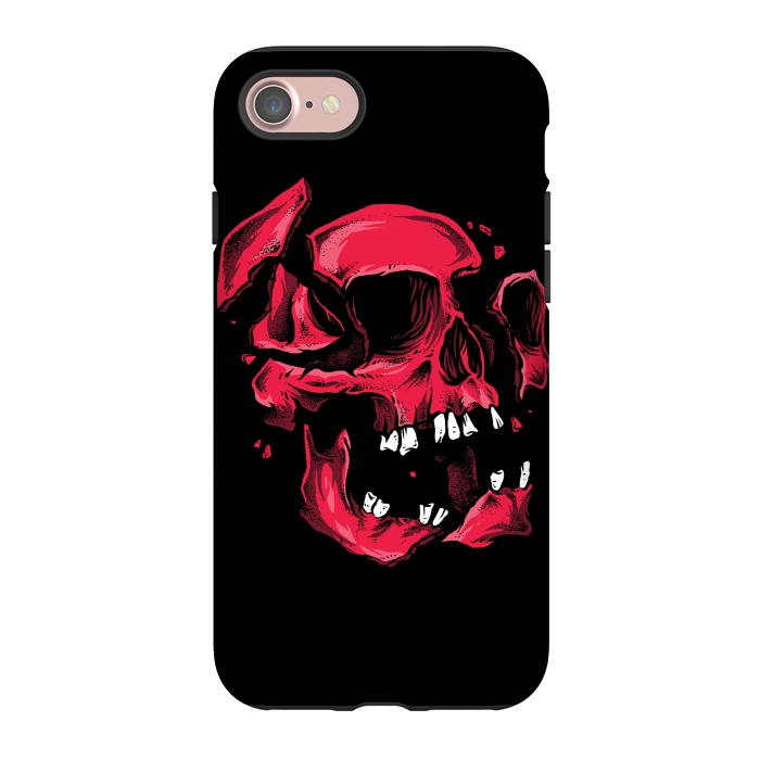 iPhone 7 StrongFit broken skull by Lucas Dutra