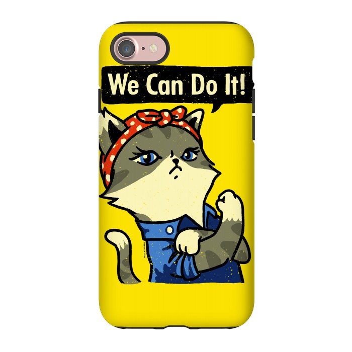 iPhone 7 StrongFit We Can Do It! Purrrsist! by Vó Maria