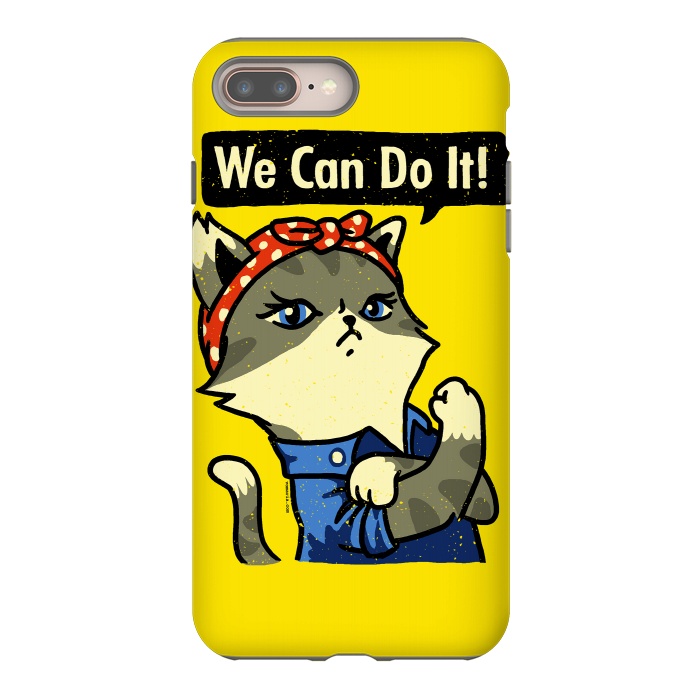 iPhone 7 plus StrongFit We Can Do It! Purrrsist! by Vó Maria