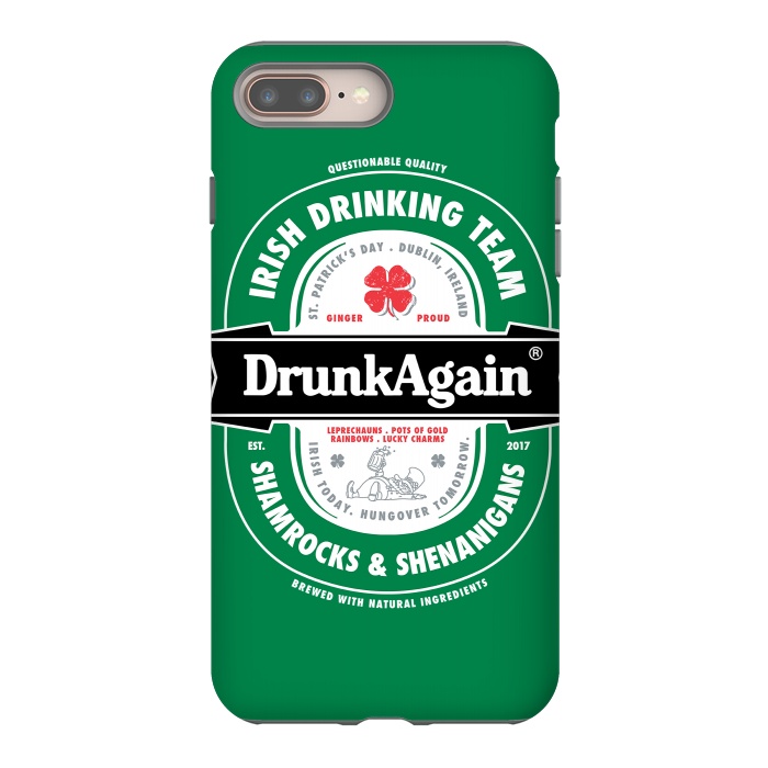 iPhone 7 plus StrongFit DrunkAgain Beer Label by Vó Maria