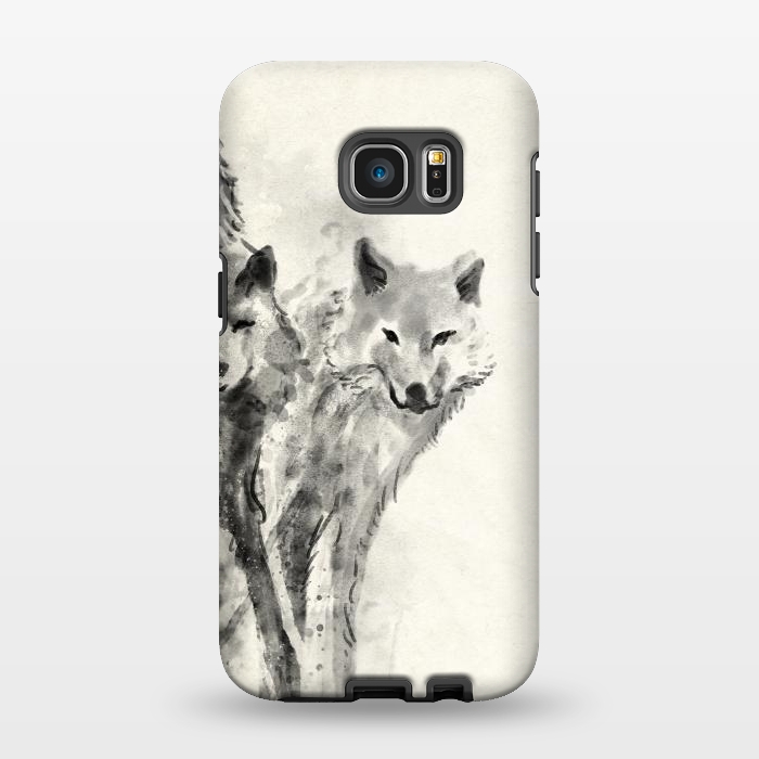 Galaxy S7 EDGE StrongFit Wild Wolf by 38 Sunsets