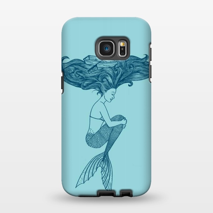 Galaxy S7 EDGE StrongFit Mermaid by Coffee Man