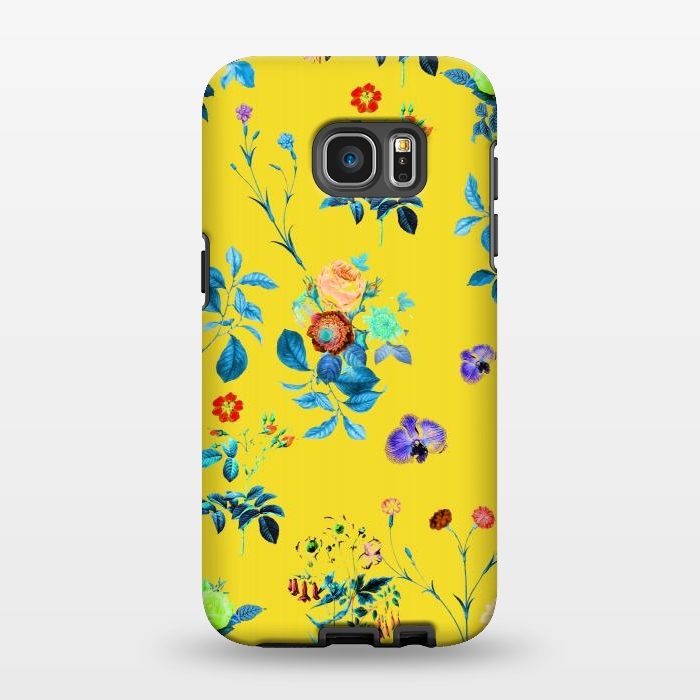 Galaxy S7 EDGE StrongFit Floral Shower II by Uma Prabhakar Gokhale