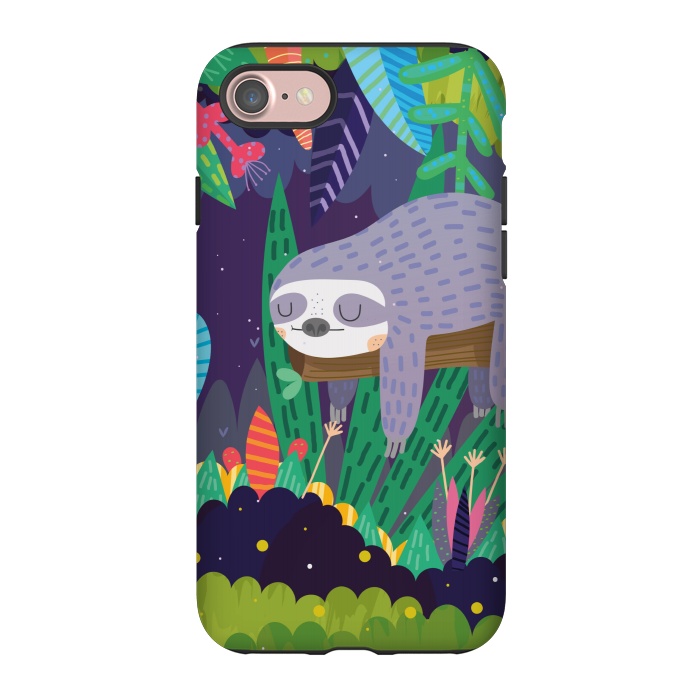 iPhone 7 StrongFit Sloth in nature by Maria Jose Da Luz