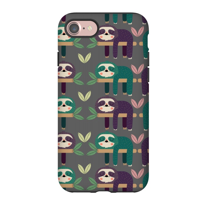 iPhone 7 StrongFit Sloths by Maria Jose Da Luz