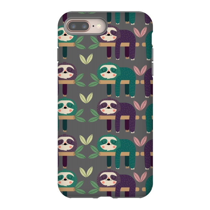 iPhone 7 plus StrongFit Sloths by Maria Jose Da Luz