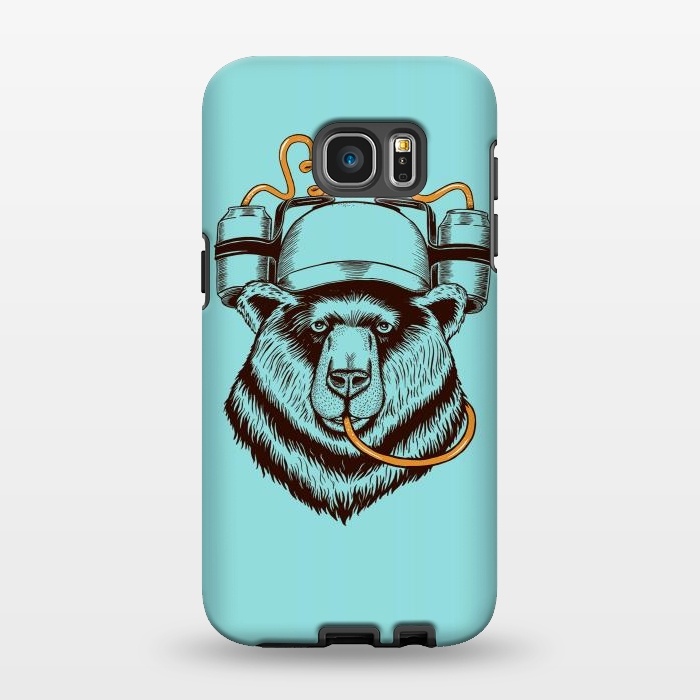 Galaxy S7 EDGE StrongFit BEAR LOVE BEER by Coffee Man
