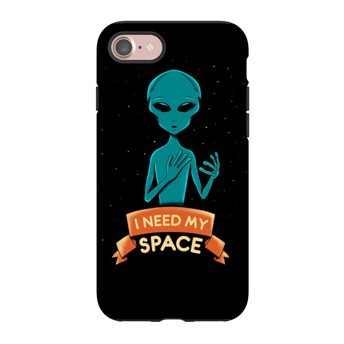 iPhone 7 StrongFit I need my space by Coffee Man