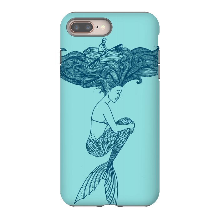 iPhone 7 plus StrongFit Mermaid Hairs by Coffee Man