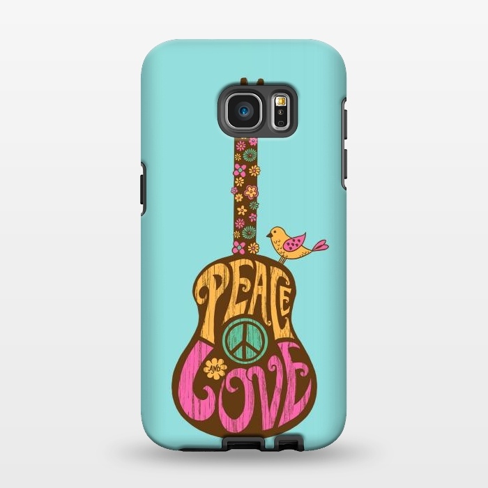 Galaxy S7 EDGE StrongFit Peace and love by Coffee Man