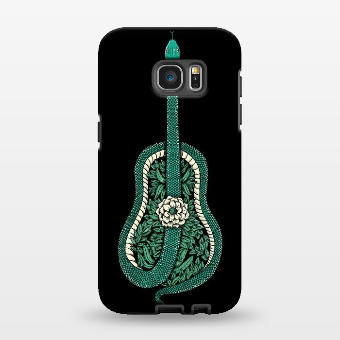 Galaxy S7 EDGE StrongFit Snake Guitar by Coffee Man