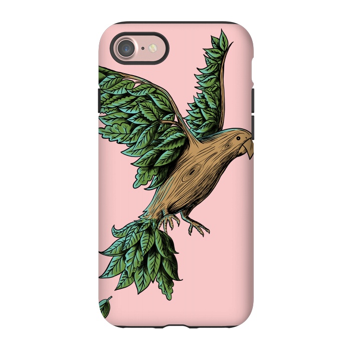 iPhone 7 StrongFit Wood Bird by Coffee Man