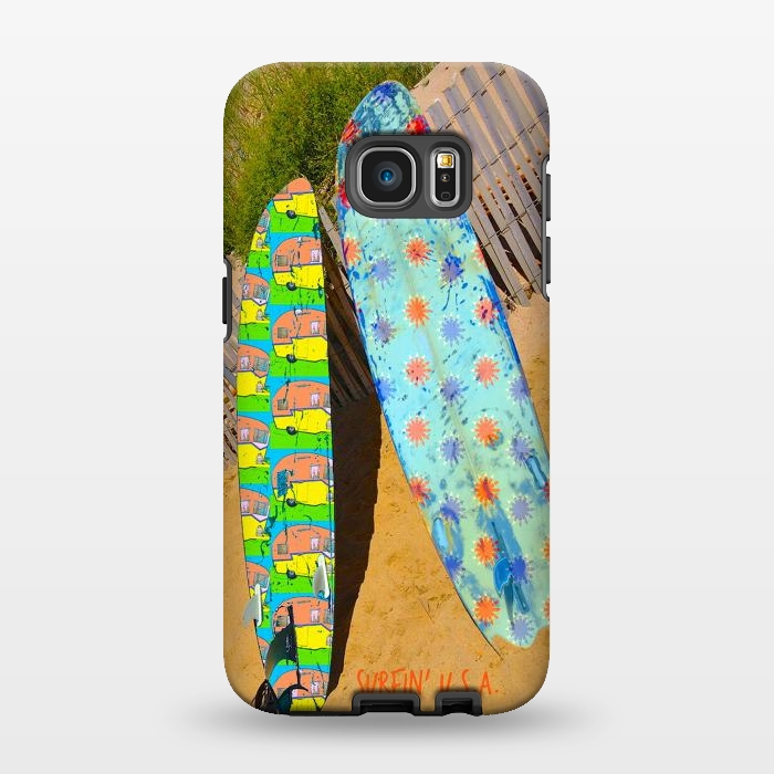 Galaxy S7 EDGE StrongFit Surfin USA by Bettie * Blue
