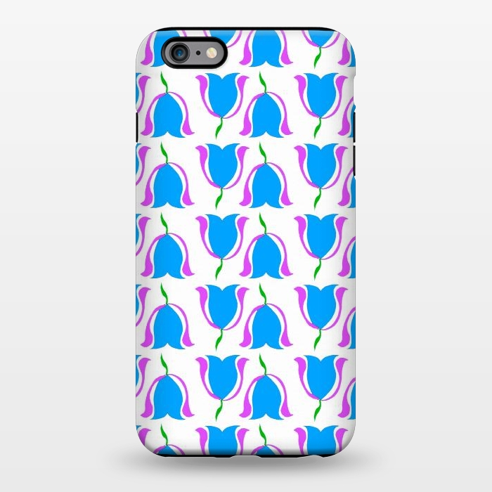 iPhone 6/6s plus StrongFit Tulip Love Blue by Bettie * Blue