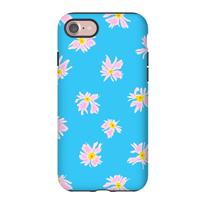iPhone 7 StrongFit Pink Snow & Sky by Bettie * Blue