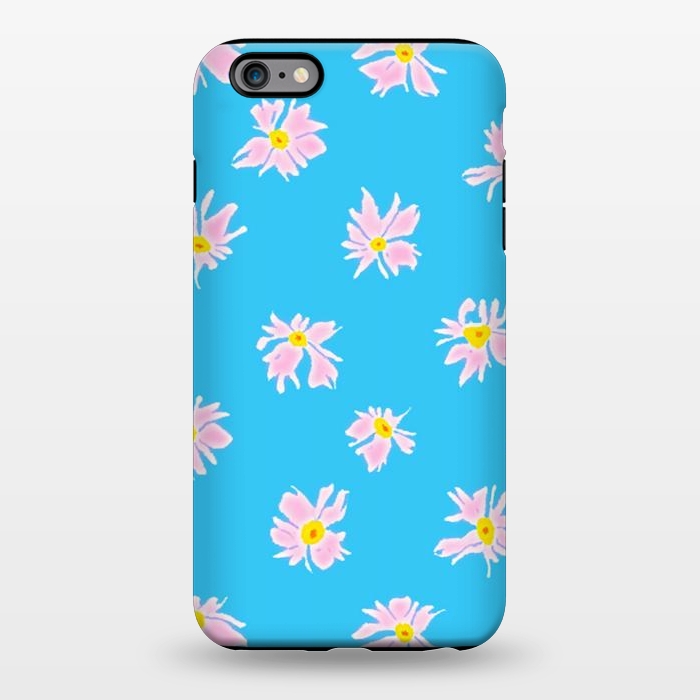 iPhone 6/6s plus StrongFit Pink Snow & Sky by Bettie * Blue