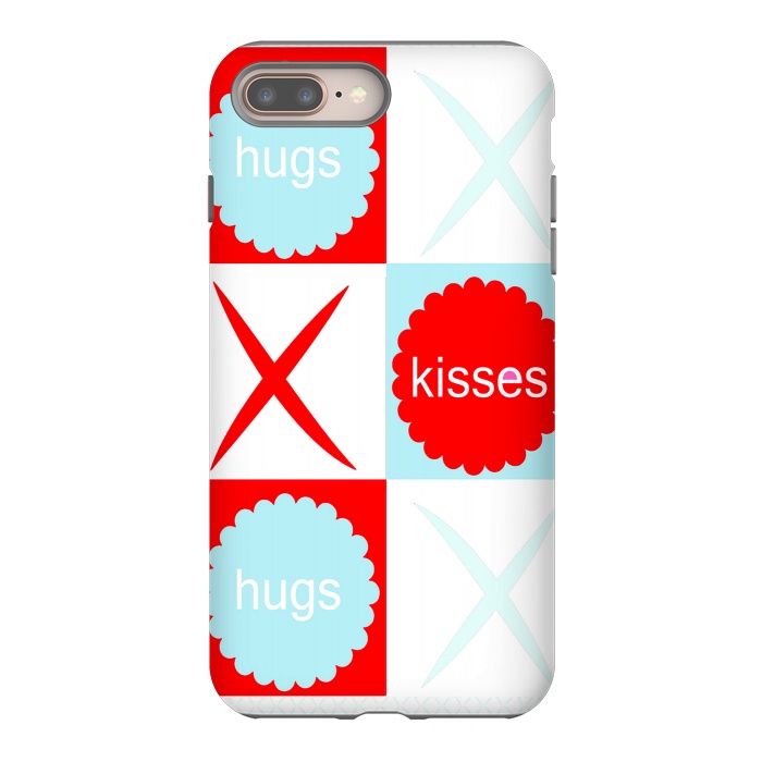 iPhone 7 plus StrongFit Hugs & Kissies by Bettie * Blue