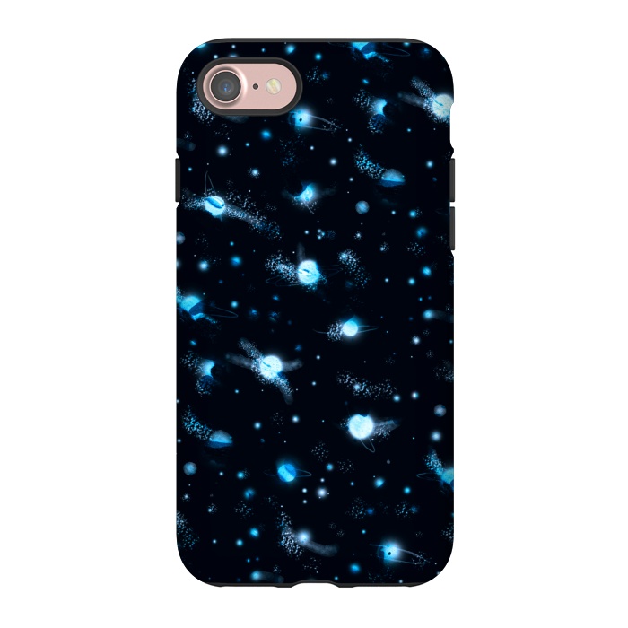 iPhone 7 StrongFit marble night sky by Laura Grant