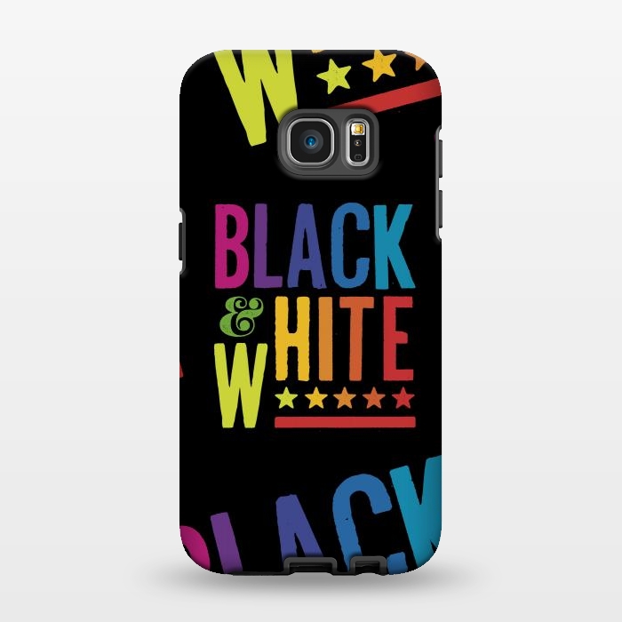 Galaxy S7 EDGE StrongFit Colorful Black & White by Dellán