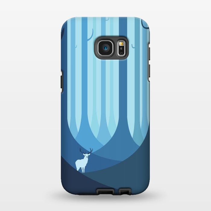 Galaxy S7 EDGE StrongFit Blue forest by Roland Banrévi