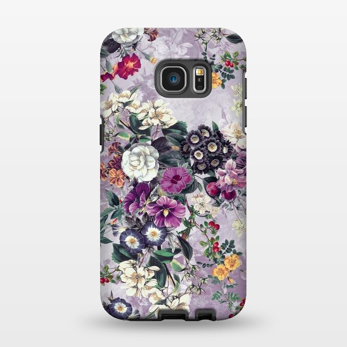 Galaxy S7 EDGE StrongFit Floral Pattern by Riza Peker