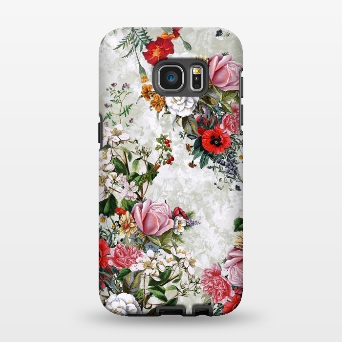 Galaxy S7 EDGE StrongFit Floral Pattern II by Riza Peker