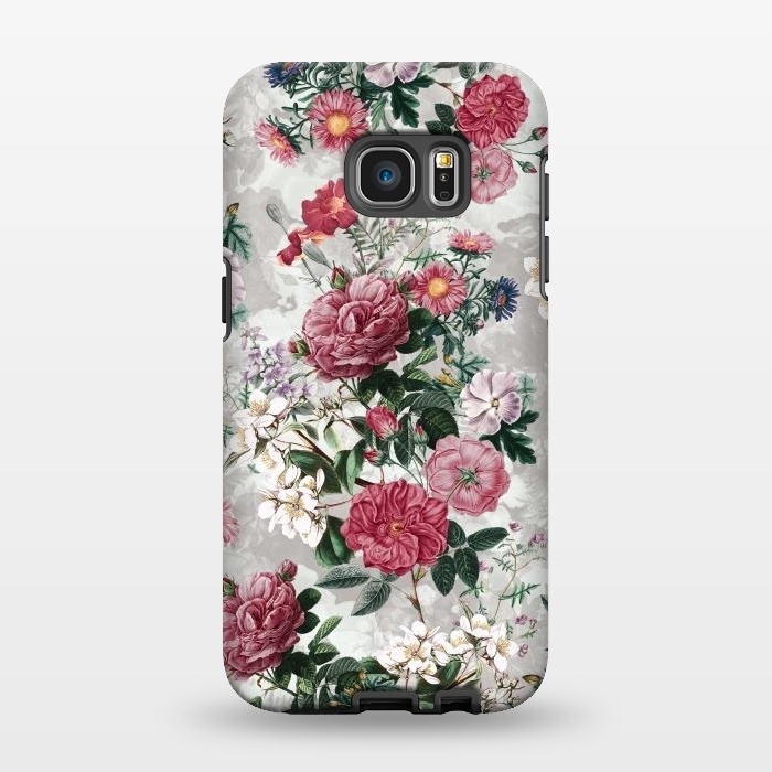 Galaxy S7 EDGE StrongFit Floral Pattern III by Riza Peker