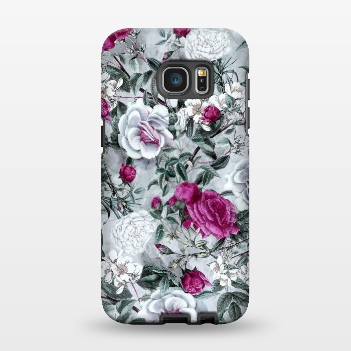 Galaxy S7 EDGE StrongFit Floral Pattern V by Riza Peker