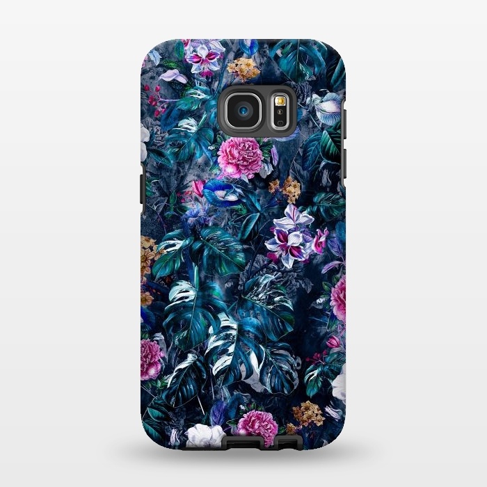 Galaxy S7 EDGE StrongFit Floral Pattern VII by Riza Peker