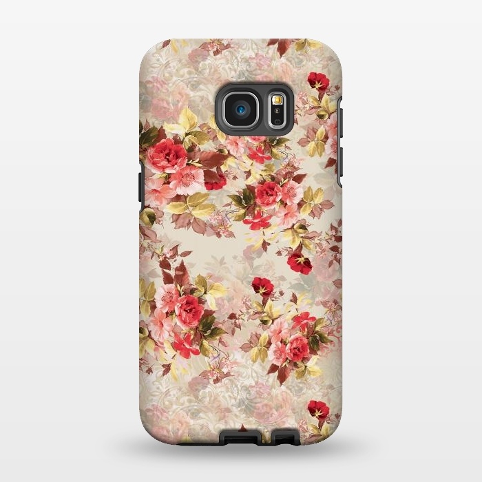 Galaxy S7 EDGE StrongFit Floral Pattern X by Riza Peker