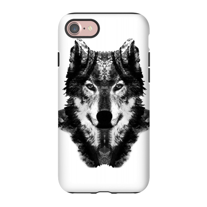 iPhone 7 StrongFit The Black Forest Wolf  by Rui Faria
