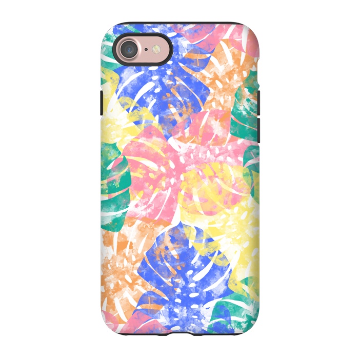 iPhone 7 StrongFit Monstera Colorfull by Rui Faria