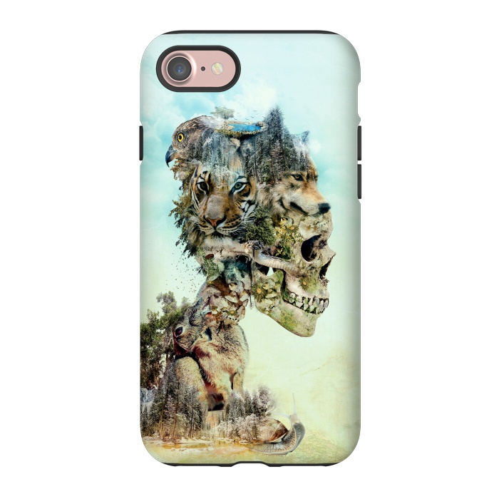 iPhone 7 StrongFit Nature Skull by Riza Peker