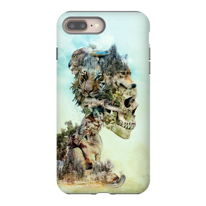 iPhone 7 plus StrongFit Nature Skull by Riza Peker
