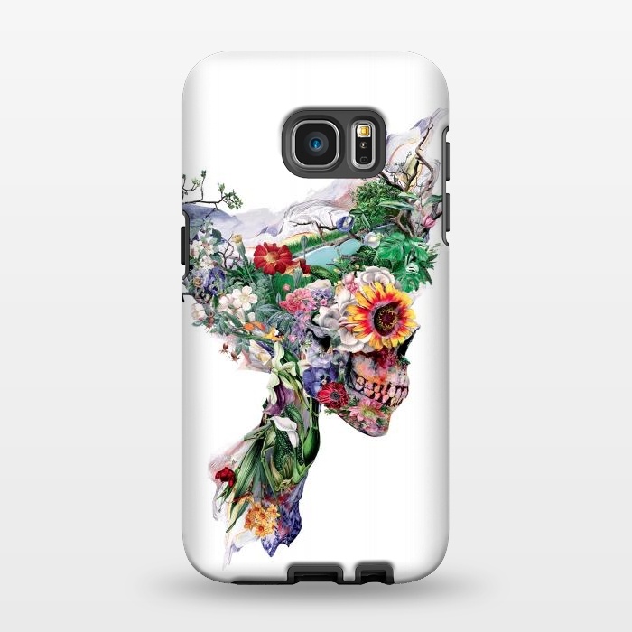 Galaxy S7 EDGE StrongFit Nature Skull II by Riza Peker