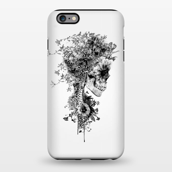 iPhone 6/6s plus StrongFit Skull BW by Riza Peker