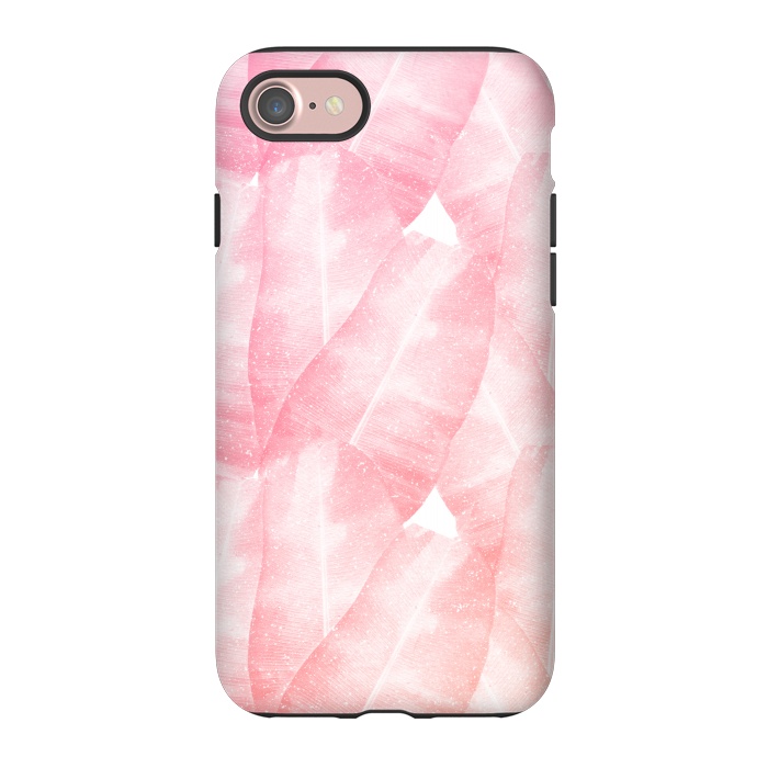 iPhone 7 StrongFit banana leaves pink by Rui Faria
