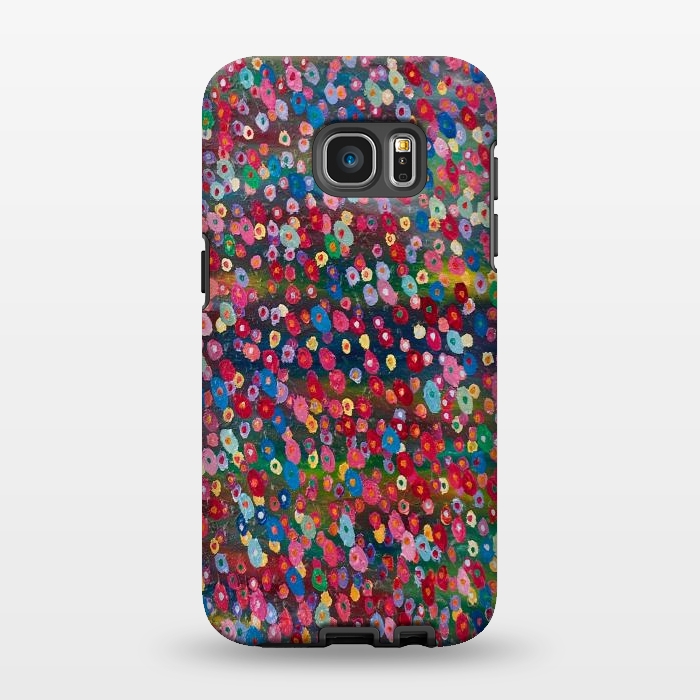 Galaxy S7 EDGE StrongFit Floating Flowers by Helen Joynson