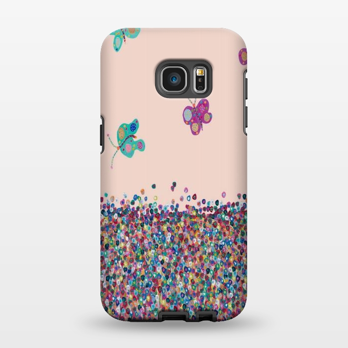 Galaxy S7 EDGE StrongFit Butterflies are Free by Helen Joynson